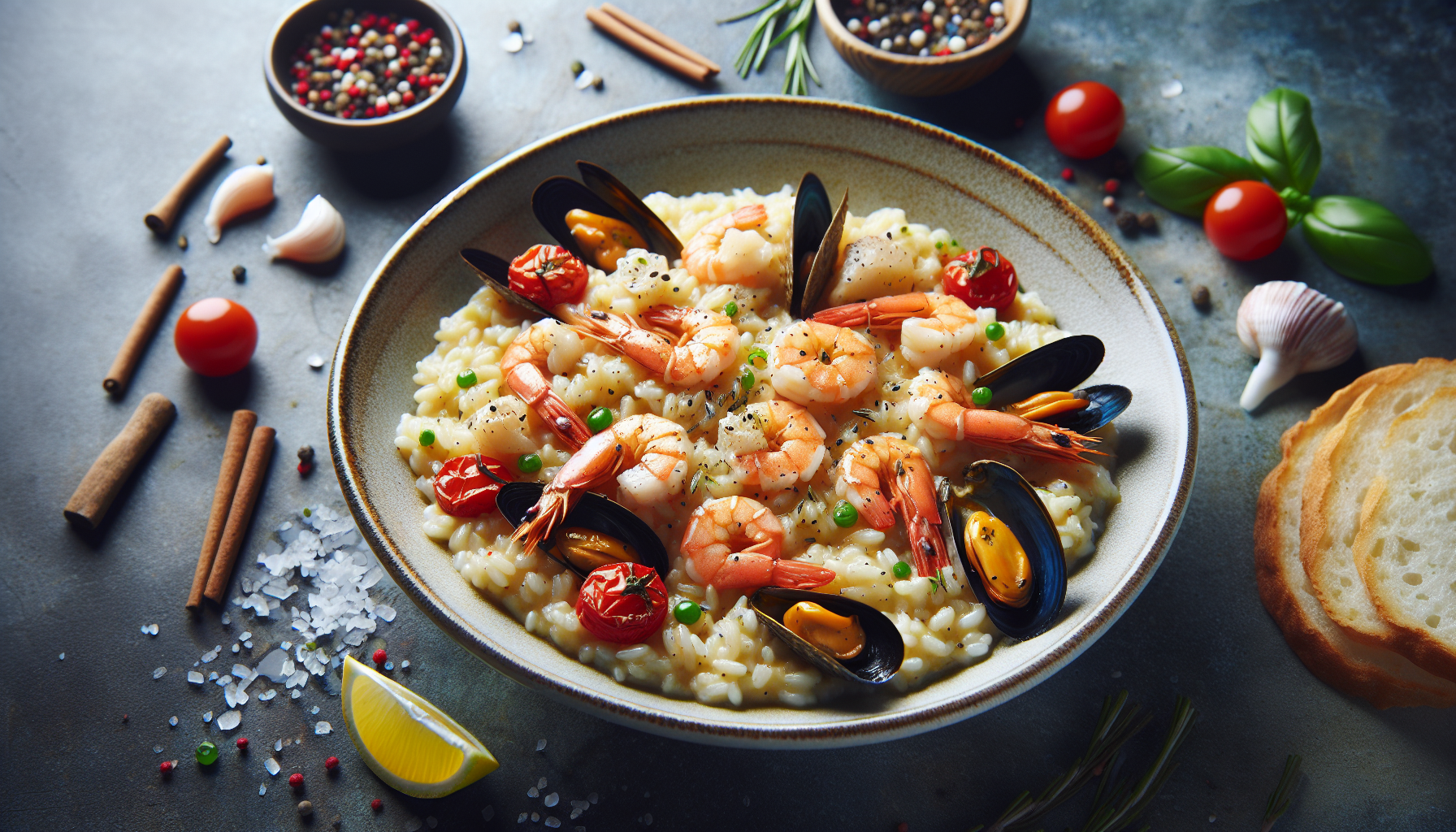 risotto alla pescatora